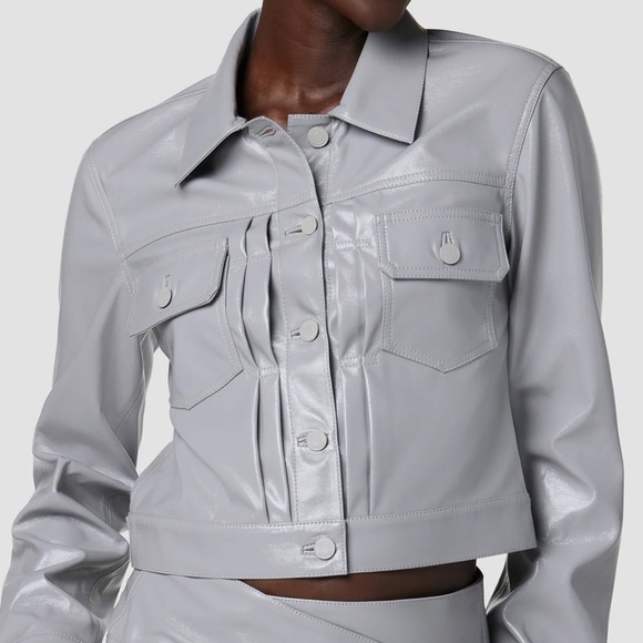Hudson Lola Shrunken Trucker Jacket Size M NWT - Picture 1 of 11
